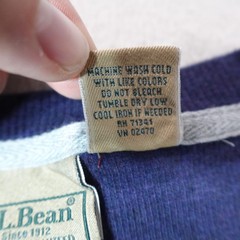 Vintage LL Bean Shirt Mens Large Blue Crewneck Top Outdoor Thin Base Layer Tee