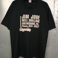 Vintage 80s Jerzees Black 50/50 Blend Lightweight T-shirt XL Pennsylvania Well