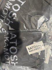 Size Medium, Satoshi Nakamoto T-shirt designer color Gray, 100 % Cotton