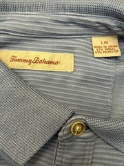 Tommy Bahama Men’s Polo Shirt Size L, Blue, Short Sleeve