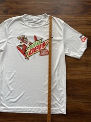 Mountain Dew Over Drive T Shirt Size Small Casey’s Exclusive White