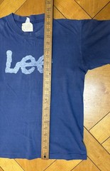 70’s Lee Jeans Logo T Shirt Navy Single Stitch Rare