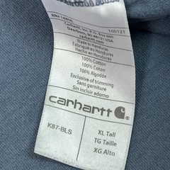 Carhartt Shirt Mens XLT Blue K87 Original Fit Pocket Workwear Short Sleeve Tee T
