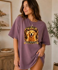 Custom Dog Personalized Pet Comfort Tee Animal Lover Unique Gift