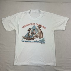 Vintage University Of West Florida Intramural Champion T Shirt Adult Large 80s