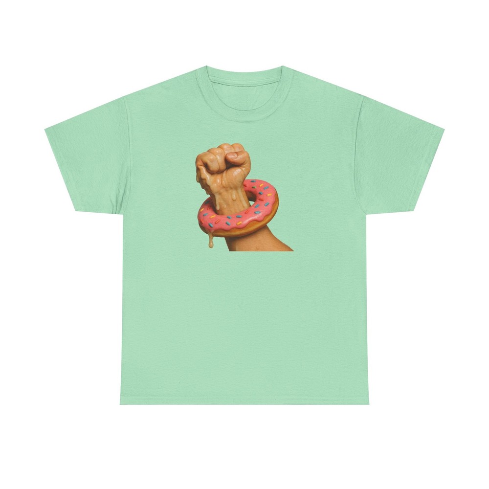 Gay Men’s Donut Fist Tee, LGBTQ Pride Shirt, LGBT Rainbow Apparel, Unisex
