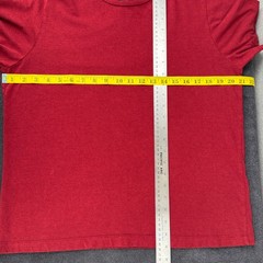 ROUGH DRESS Pima Cotton Rayon Blend Crew Neck Short Sleeve Red T-shirt – Small