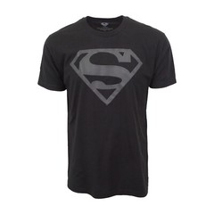 SUPERMAN ORIGINAL LOGO T SHIRT BLACK TEE OFFICIAL ITEM 4XL – 5XL