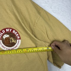 Crazy Shirts Beer Dyed T Shirt Men’s XL Tan Spread Some Cheer Grab Me A Beer NWT