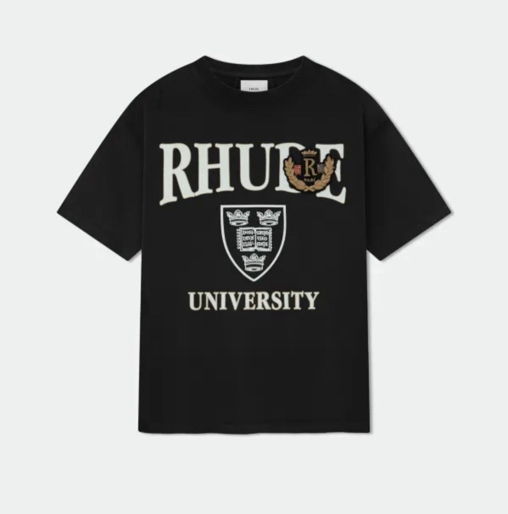 RHUDE ‘Oxford University’ Heavyweight Tee Size Large