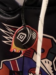 Tucson Roadrunners Kachina Alternate AHL Hockey Lace Hoodie L Large