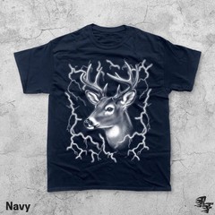 Deer Lightning Vintage Retro Comfort Tee