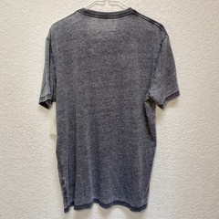 Lucky Brand T-Shirt Men’s L Jet Black (Gray) Buffalo Stars Venice Burnout Tee SS