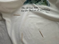 VTG ‘90s Arthur Ashe Defeat of Aids T-Shirt Tee XL USA