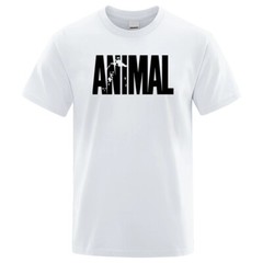 Animal T Shirt Mens Oversized Funny Tee Workout Gym 100% Cotton T-Shirts S -3XL