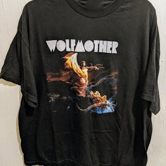 Wolfmother Band Black Color Cotton Shirt All Size Gift Funny BT699