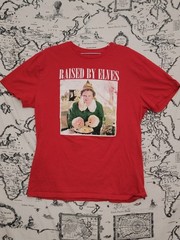 Elf Raised by Elves Buddy Movie Graphic T-Shirt Men’s XL Red Cotton