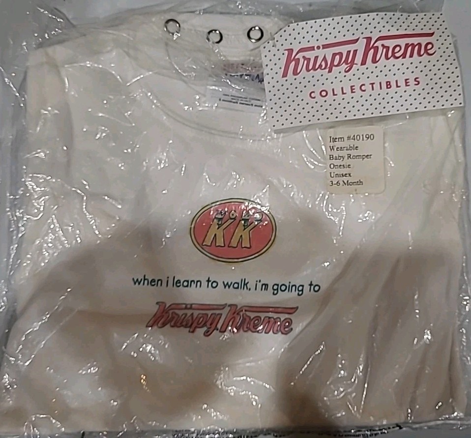 Krispy Kreme “When I Learn To Walk, I’m Going To Krispy Kreme -Baby One Piece