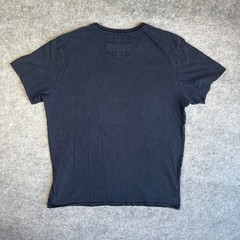 Aeropostale Mens Navy Blue V-Neck Graphic T-Shirt Cotton New York 1987 Large