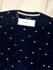 Lacoste Men’s Sleepwear Thermal Long Sleeve T-Shirt Navy Blue New