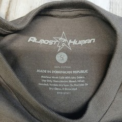 Almost Human Anime Girl Sports Car Graphic T-Shirt Gray Mens Small Streetwear