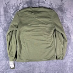 Matix Mens Sherpa Lined Henley Thermal Shirt Olive Green Long Sleeve Small NEW
