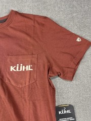Kuhl Shirt Mens Medium Rust Organic Cotton Brown Hiking Trek New