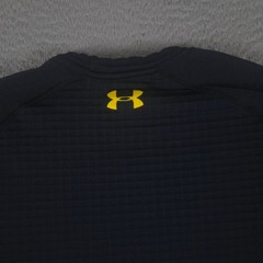 Under Armour Shirt Mens XL Black ColdGear UA Base 4.0 Crew Thermal Fleece Grid