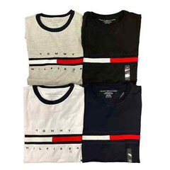 Tommy Hilfiger Men’s All Cotton Jersey Regular Fit Flag Logo Long Sleeve T-shirt