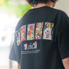 Super Mario Hanafuda T-Shirt Black Japan Size S M L XL XXL Nintendo TOKYO NEW