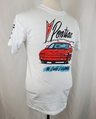 Vintage 80s Pontiac Trans Am T-Shirt Mens Medium Single Stitch Hanes Deadstock