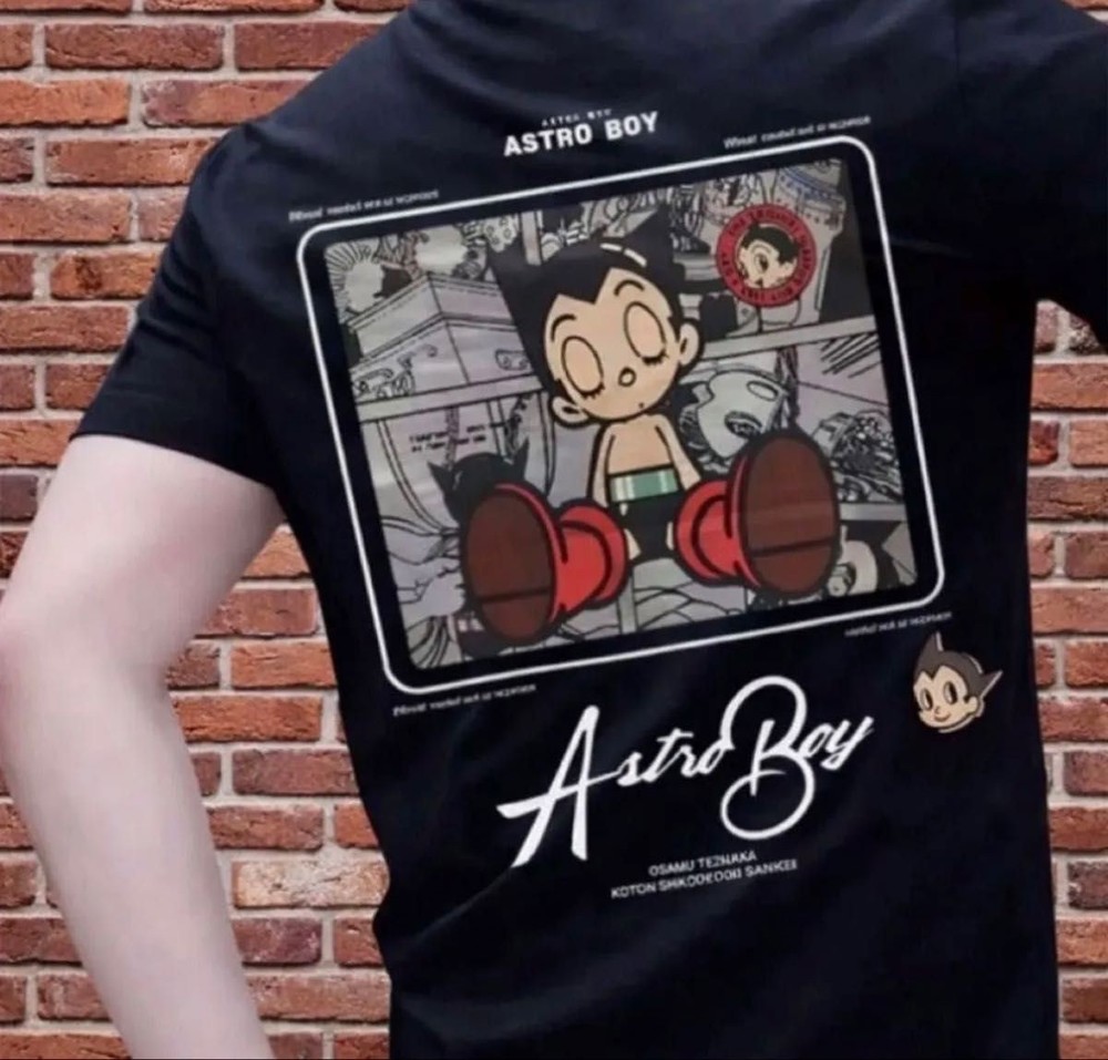 Astro Boy Mighty Atom Graphic T-Shirt XL Osamu Tezuka Rare Anime