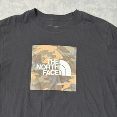 The North Face Shirt Mens L Black Camo Box Logo Graphic Tee Tagless Outdoor