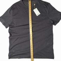Quince Pima Cotton Luxe Touch Tee Mens Size L Dark Coal Crew Neck NWT
