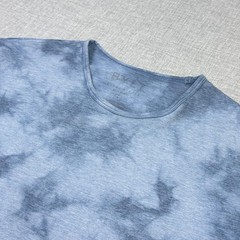 BYLT Tie-Dye Gym T-Shirt Mens Large Blue Relaxed Graphic Crew Neck Stretch