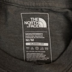 The North Face Shirt Mens M Gray Big Logo Graphic T-Shirt Tagless Cassic Fit