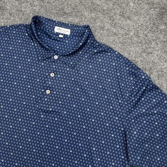 Peter Millar Summer Comfort Polo Shirt Men’s XL Navy Blue Skull Print Golf