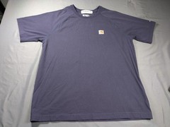 Carhartt Shirt Mens Lg Blue FR Force Flame Resistant Short Sleeve CAT 2 2112