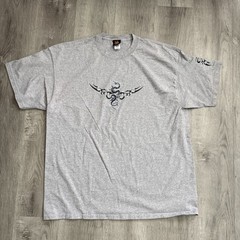 Year Of The Dragon Shirt Mens 2XL Gray Tribal Dragon Tattoo Graphic Tee