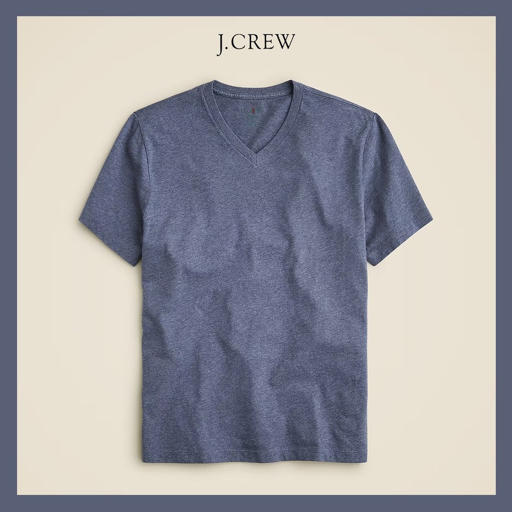 NEW – J. CREW Men’s Classic Broken-in V-Neck T-Shirt, Hthr Shadow Sz M – $36