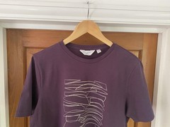 Seasalt Cornwall Midwatch T-Shirt Men’s M Purple Organic Nautical Graphic