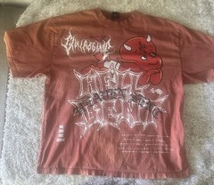 Civil Regime Graphic Oversized T-Shirt Men’s XL Brown Devil Streetwear Tee