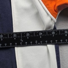 NFL Team Apparel Chicago Bears Shirt Mens Navy Blue White Orange Colorblock XL