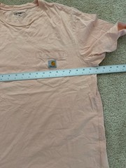 Carhartt Men’s Pink Solid Pocket Logo Short Sleeve Crew Neck T-Shirt Size XL