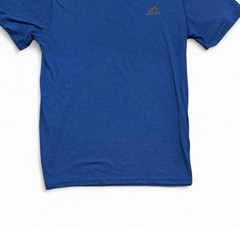 Adidas Ultimate Tee Blue T-Shirt Men Size L Athletic Logo Casual