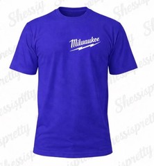 Milwaukee Style T-Shirt Men Cotton Short Sleeve Tee Multiple Colors