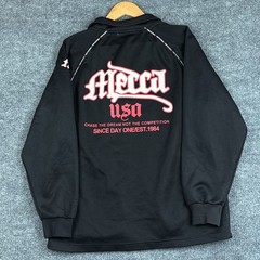 VTG Mecca USA Track Jacket Chase The Dream Medium Fleece Full Zip Streetwear Rap