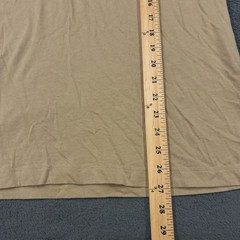 True Religion Beige Spell Out Logo Graphic Casual Streetwear T Shirt Mens Size S
