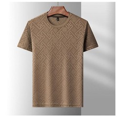 Men’s Breathable Ice Silk T-shirt Lightweight Summer Casual Designer Tee New