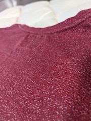 Quiksilver Men’s Medium Marled Burgundy Pullover Sweatshirt Long Sleeve Pocket